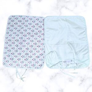 Shabby Chic Floral Quilted Pillow Sham 21"x27" Cottagecore Set of two